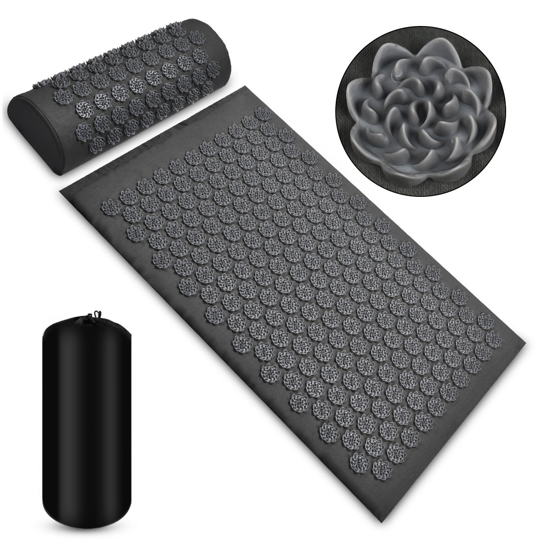 Acupressure mat set — Forest Green colour variant