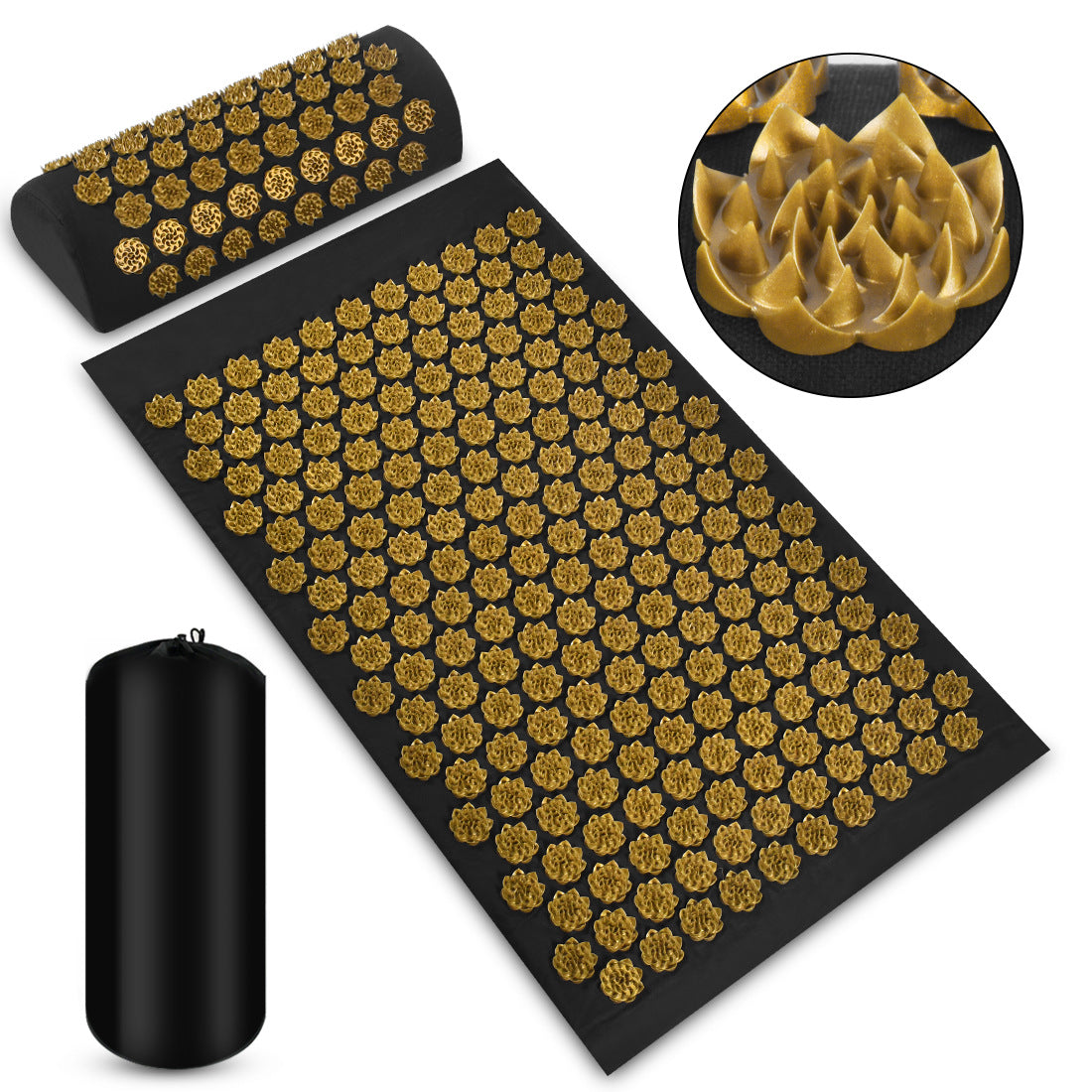 Acupressure mat set — Slate Gray colour variant